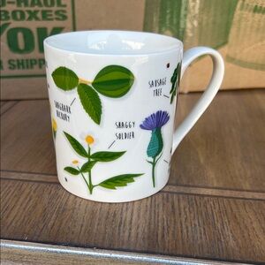 Botanical whimsy suggestive off comedy White Mug ridiculously rude plants